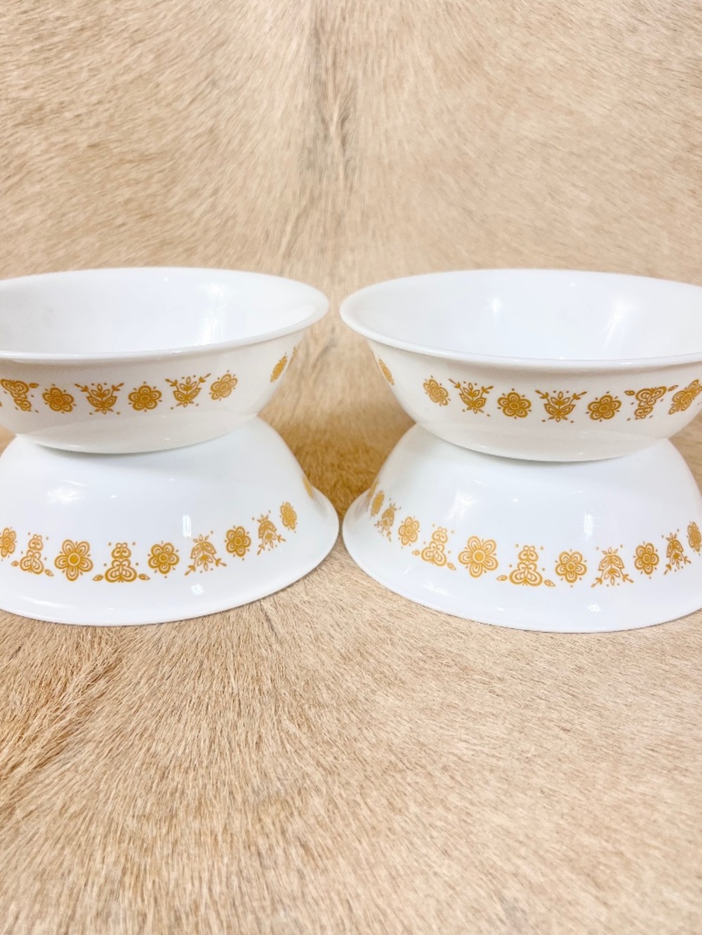 Corelle Butterfly Gold 6.25-Inch Cereal or Soup Bowls Set Of 4